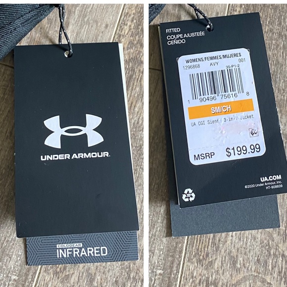 NWT $200 UA STORM Sienna 3-In-1 Jacket Size: S - Picture 3 of 16